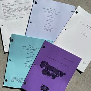 Family Guy SET 2005 You May Now Kiss the Uh Guy.. Production Used Draft Scripts